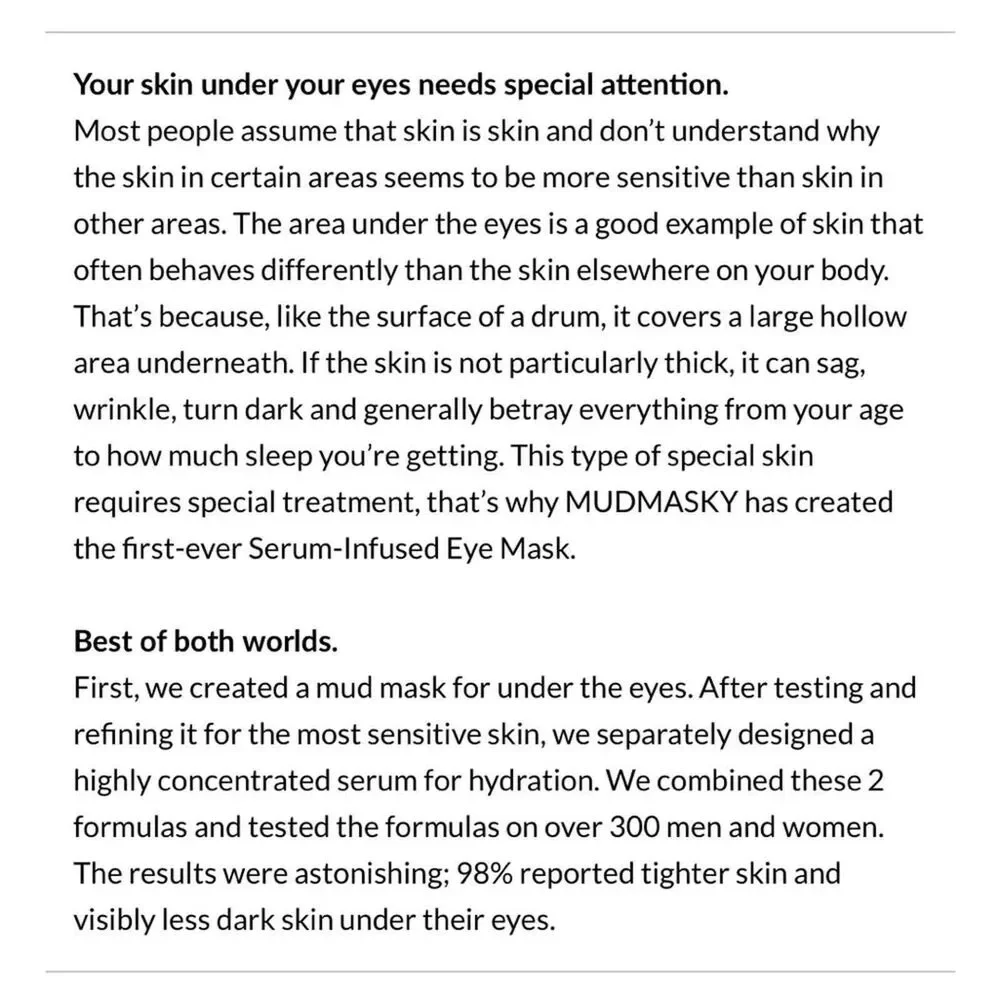 No Brand mudmasky serum